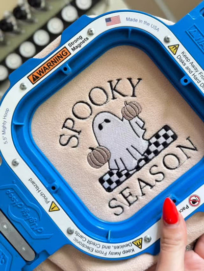 Spooky Season Pumkin Ghost cropped fleece