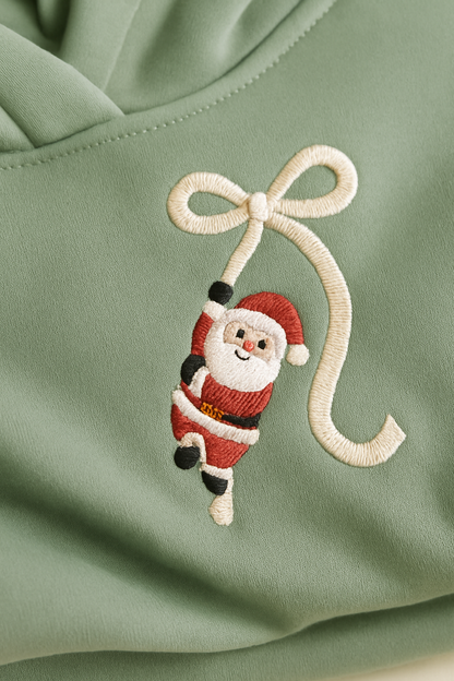 Santa Bow Sweatshirt / Hoodie