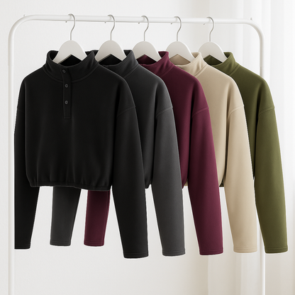 Latte Ghost Cropped Fleece