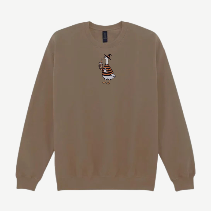 Witchy Iced Coffee Goose sweatshirt