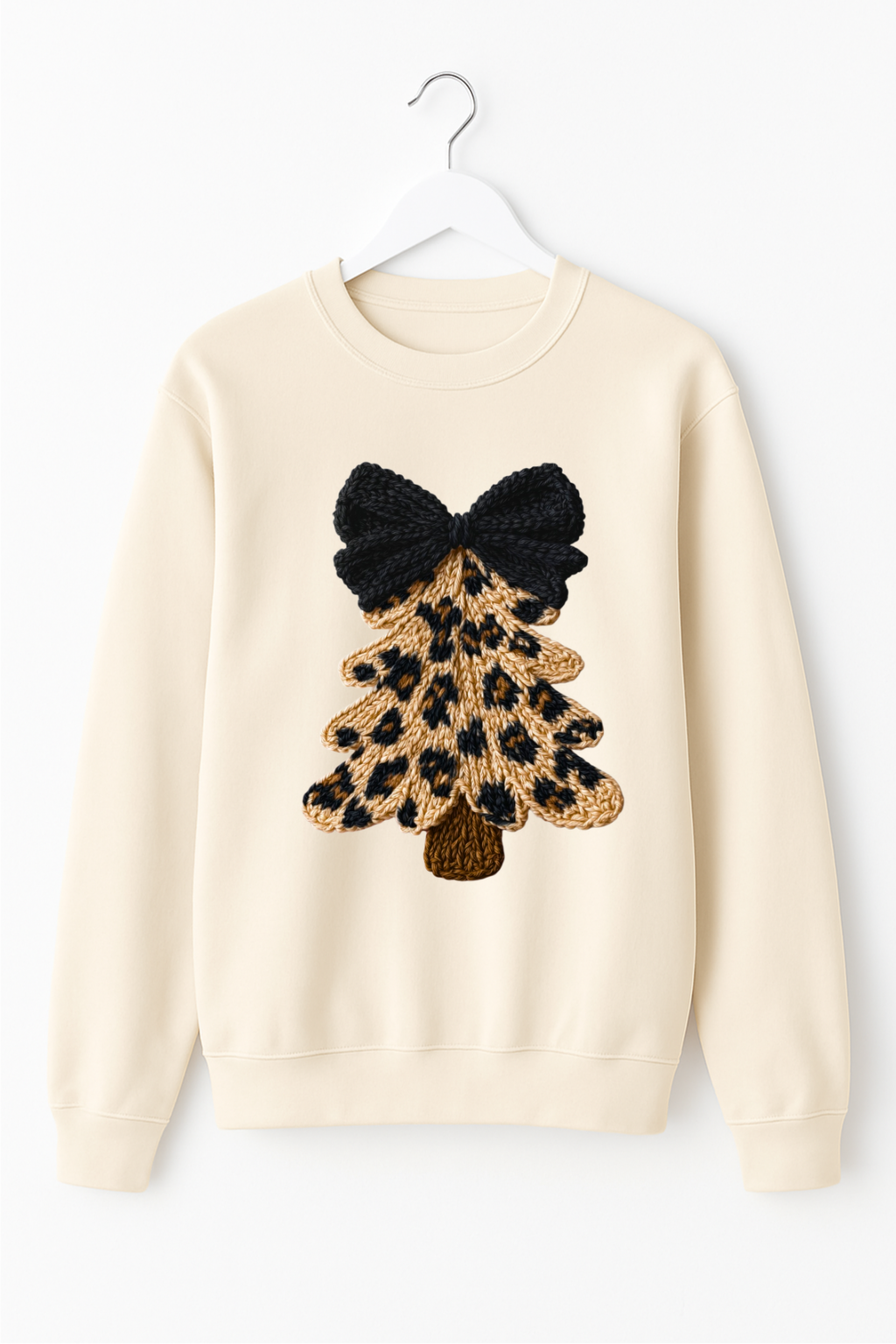 Crochet Christmas Tree Sweatshirt