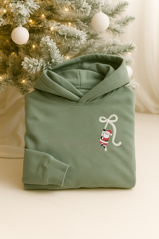Santa Bow Sweatshirt / Hoodie